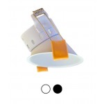 Foco empotrar Konica Asimétrico 82mm, para Lámpara GU10/MR16 en color Blanco ó Negro